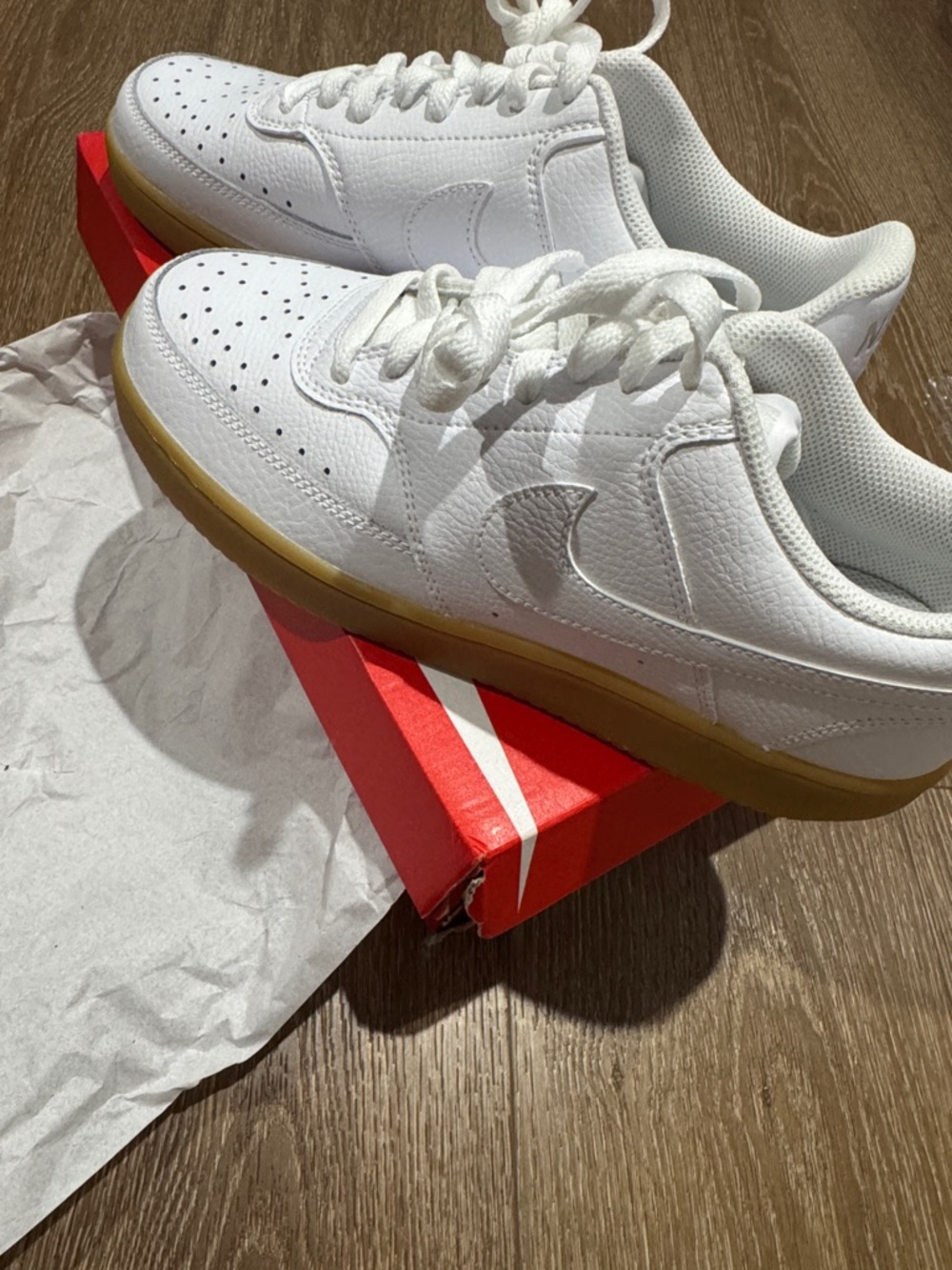 Nike White court vision Low
